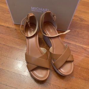 Michael Kors Desiree Wedge Sandals.